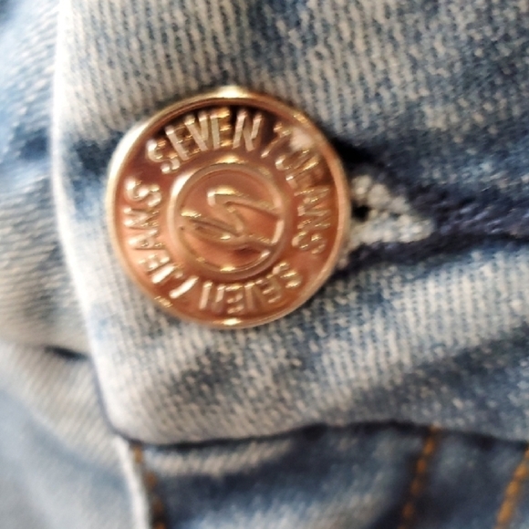 Seven7 Light Blue Distressed Jeans - Picture 7 of 14